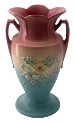 Picture of Vintage Hull Pottery Art Vase, Wild Flowers Pattern