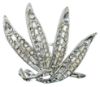 Picture of Vintage Silver and Clear Rhinestone Brooch