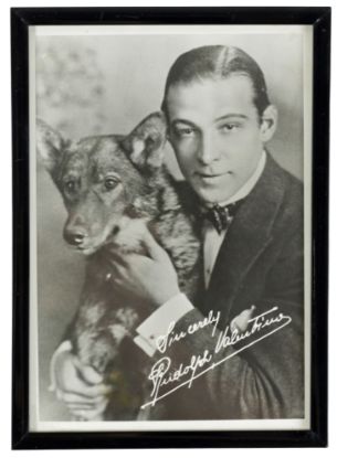 Picture of 1951 Photograph of Rudolph Valentino with his Dog