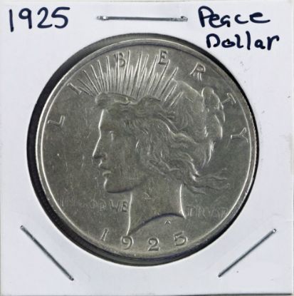 Picture of 1925 Peace Dollar, Philadelphia, AU-53